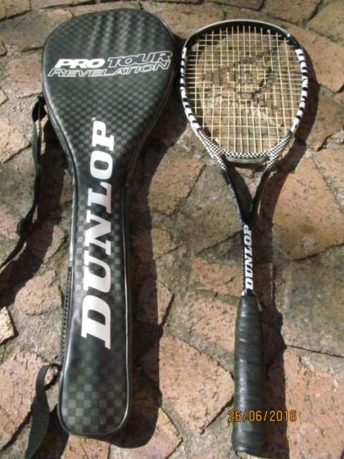 DUNLOP !! PRO TOUR REVELATION !! Squash/Badminton Racquet - With Bag + Strap