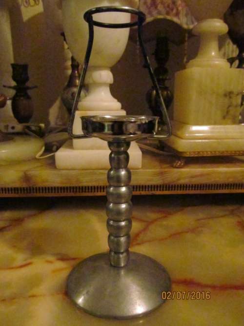 VINTAGE CANDLE-STAND !! Metal Stand with Twist Stem - UNIQUE item