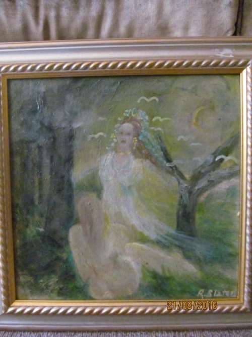 INVESTMENT!! Oil On Board - R. Slater  1919-1995