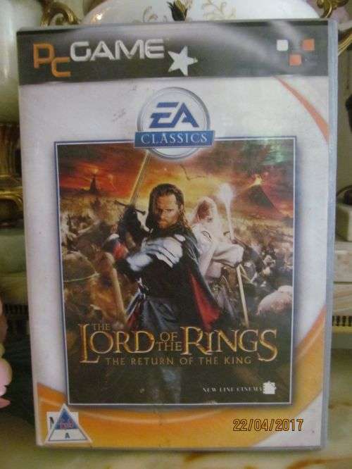 PC DVD GAME !! Lord of The Rings - The Return of the King by ELECTRONIC ARTS (4 Discs)