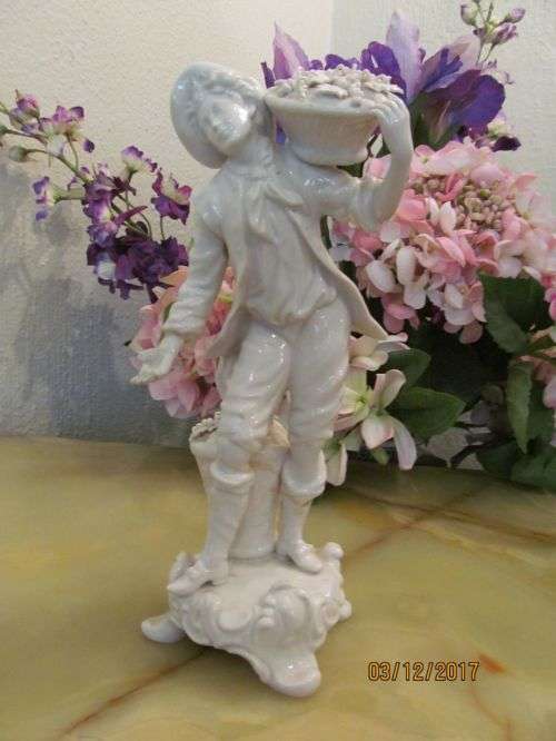 DRESDEN K !! Antique Porcelain Dreden Figurine/Statue - Designer Possibly Karl Klemm - Late 1800's