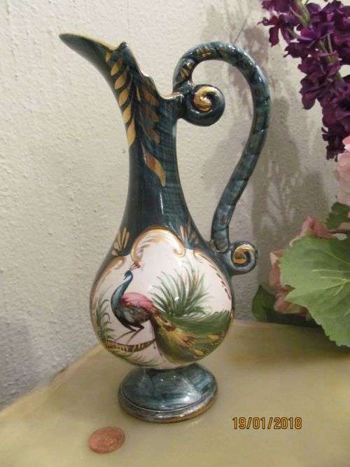 HUBERT BEQUET !! Rare Vintage 1930's Designer Vase/Pitcher by H.Bequet, Quaregnon Belgium