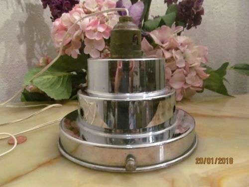 MODERN DECOR !! Contemporary Chrome Light Fitting - Graduated with on/off Switch