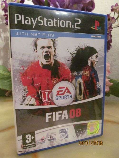 PS 2 GAME DISC !! FIFA '08 by EA Sports - With Net Play