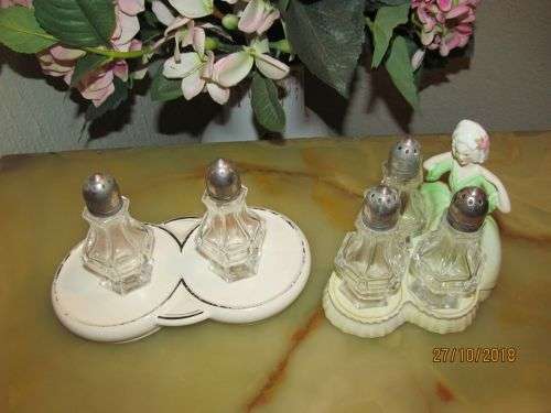 CARLTON WARE + !! Lot of One Vintage Carlton Ware Cruet Figure & Antique Tudor Cruet