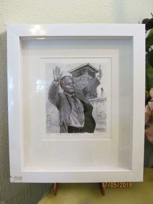 MARC ALEXANDER !! Contemporary Framed Limited Edition 74/500 "Robben Island Revisited" Print