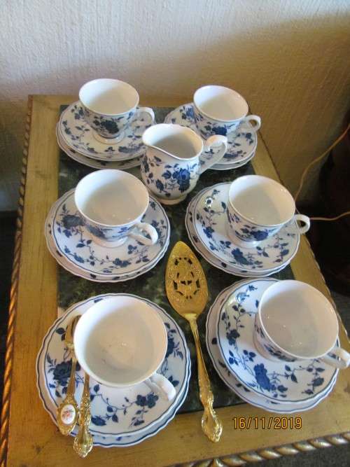 ROYAL MEISSEN !! Full Dinner & Tea & Cake Set for 6 people- 55 pieces