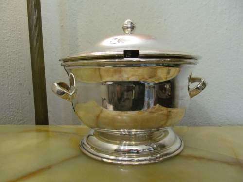 PRESIDENT !! Vintage Silver Plated President Plate Regd Lidded Soup Tureen