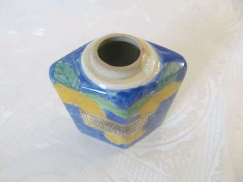 SHAN VILLAGE !! Vintage Hand Made and Decorated Glazed Shan Village Porcelain Vase/Container