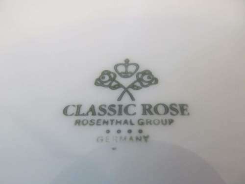 ROSENTHAL !! Lot/Set of 6 Contemporary 1990-2012 Rosenthal Classic Rose Collection Dinner Plates