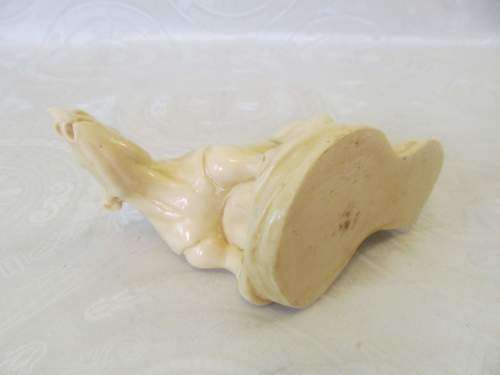 RHINO !! Vintage Polished Marbelite Rhinoceros Figurine - Signed