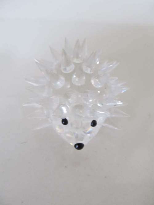 SWAROVSKI !! Vintage Swarovski Crystal Hedgehog - `In the Summer Meadow` - Retired