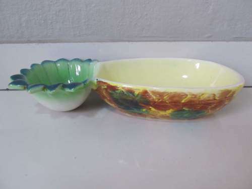 PINEAPPLE !! Vintage Ceramic Pineapple Bowl - Sauce and Snacks Sections