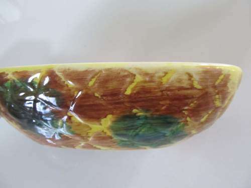 PINEAPPLE !! Vintage Ceramic Pineapple Bowl - Sauce and Snacks Sections