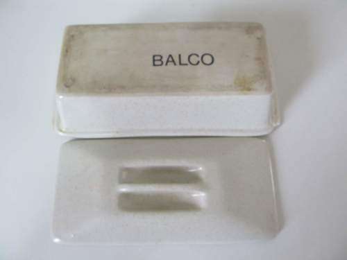 BALCO !! Vintage Rectangular Shaped and Lidded Ceramic Balco Casserole Bakeware Dish