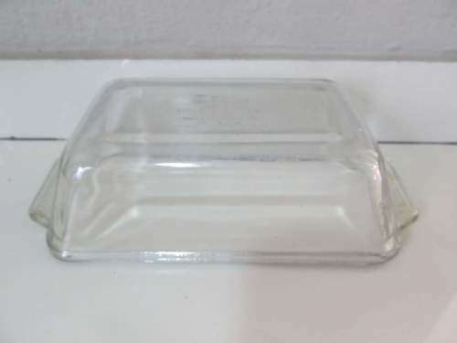 ANCHOR !! Vintage American Clear Glass Anchor Loaf Dish - Bakeware