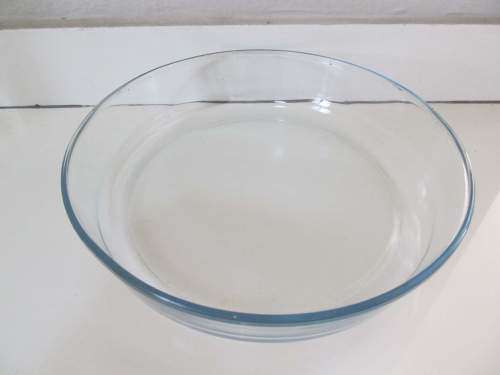 MARINEX !! Vintage Circular Clear Glass Marinex Brazilian Baking Dish