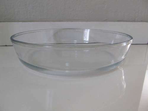 MARINEX !! Vintage Circular Clear Glass Marinex Brazilian Baking Dish