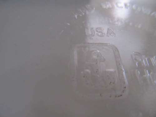 ANCHOR !! Large Vintage American Anchor Hocking Ribbed Glass Casserole Dish