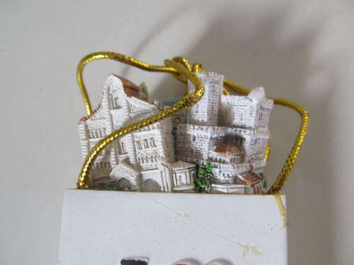 DISNEY + !! Vintage Lot of 1 Rare Disney Paris Egg and 1 Monaco Bag Ornament