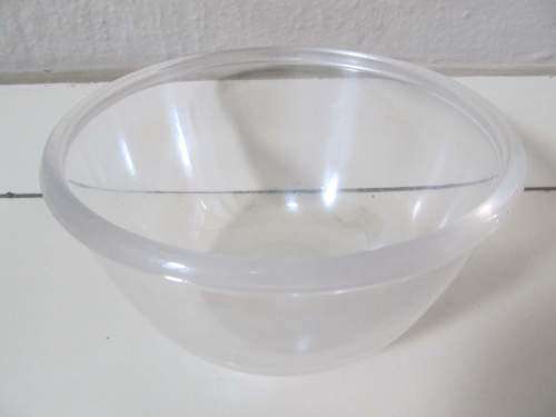 JELLY ETC !! Vintage French Clear Glass Pudding/Jelly Bakeware Bowl