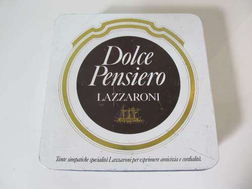 TINS !! Collectable Lot of Two Different Biscuit Tins - 1 Italian, 1 Woolworths