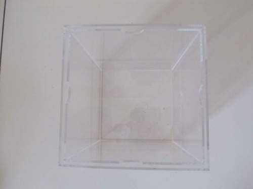 LETTERS ETC !! Vintage Clear Double Acrylic Desk etc Container