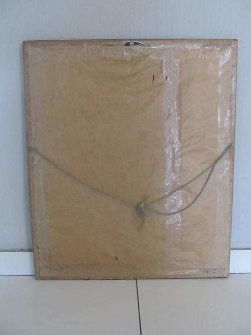 S.PEARSON !! Framed Vintage 1960-1970`s Hand Varnished  (Oleograph) `Girl by Candlelight`