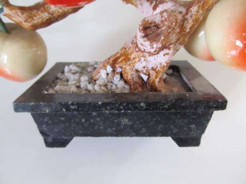 ORNAMENTS !! Vintage Lot of Two Differnent Ornaments - Sunflowers and Fruits