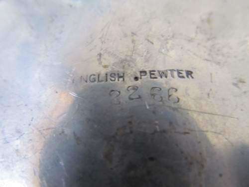 PEWTER !! Vintage Dimpled Pewter Teapot with Feet and Bakelite Handle