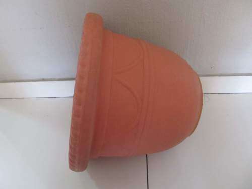 PLANTERS !! Contemporary Lot of 3 Identical Large Acrylic Planter Pots