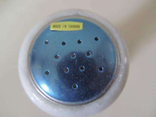 MARBLE !! Boxed Unused Set of White Marble Salt Shaker and Pepper Mill