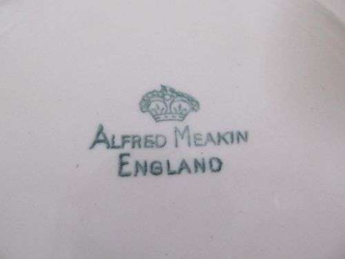 GRINDLEY !! Vintage Lot/Part Set of 3 Alfred Meakin Porcelain Dinner Plates & 3 Salad Bowls