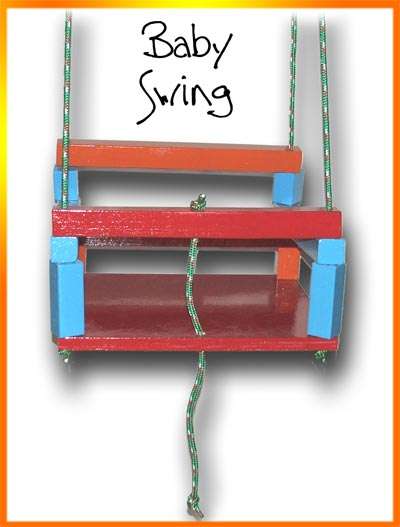Baby Swing, Rainbow Colour - Indoor or Outdoor