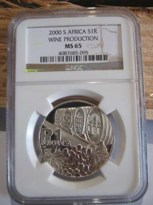 2000 Winery Silver MS65 R1 .NGC Graded