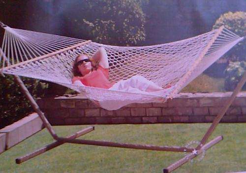 HAMMOCK - DOUBLE WITH STAND  (takes 250 kgms)