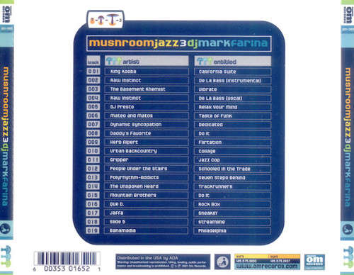 DJ Mark Farina - Mushroom Jazz 3 CD (IMPORT) Excellent Condition