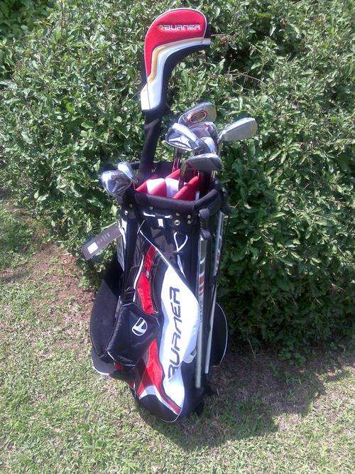 Burner Golf Bag with complete golf cub set
