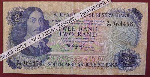 SUID-AFRIKAANSE RESERWEBANK - TWEE RAND - D129 964458 ***R1 START*** NO RESERVE!!!