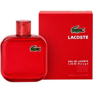 LACOSTE EAU DE LACOSTE L.12.12 ROUGE ***HUGE DISCOUNT + FREE SHIPPING!!!*** 100ML EDT NATURAL SPRAY