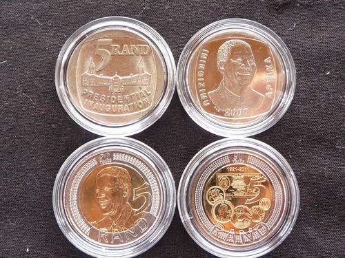 MANDELA COIN SET !!! 1 BID FOR 4 COINS !!! R1 NO RESERVE !!!