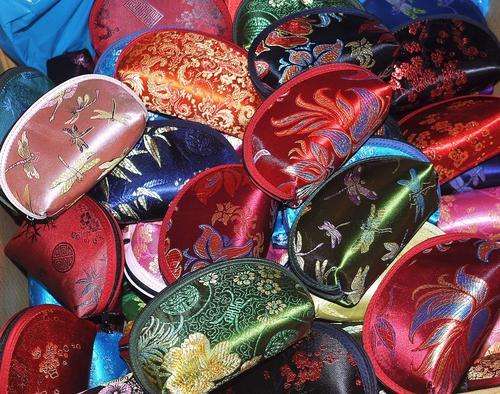 Three SILK BROCADE Bags in One - Jewel Colours - BULK DISCOUNT for re-sellers**Free Shipping**