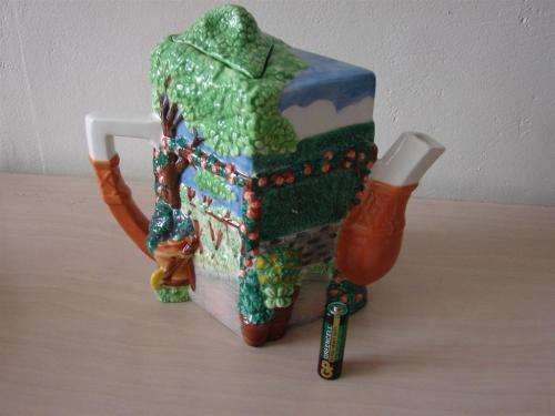 Collectible Ornate Teapot - The Village Gardens by Annie Rowe