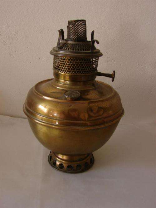 B & H Bradley & Hubbard  Victorian Brass Oil Burning Lamp