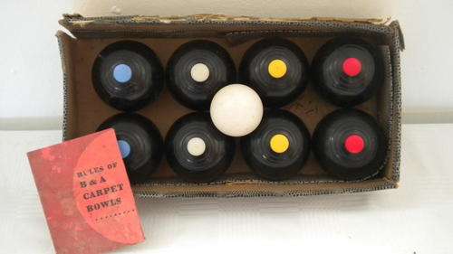 VINTAGE B & A CARPET BOWLS!