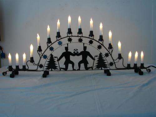 German Schwibbogen / Candle Arch / miners / 16 bulbs