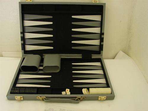 Backgammon set in case