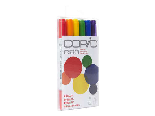 Primary Set 6pc- Ciao - Copic - Markers