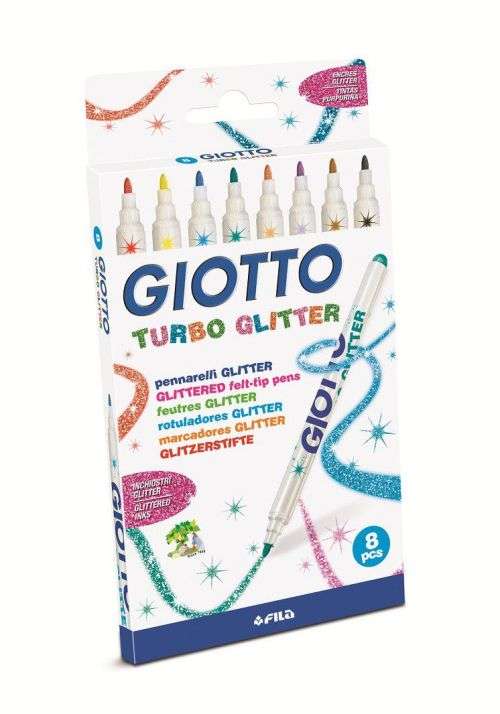 GIOTTO TURBO GLITTER 8 pcs