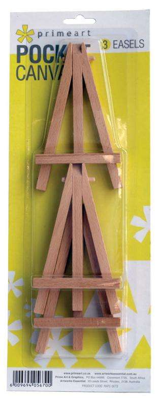 3 Mini Wood Easels